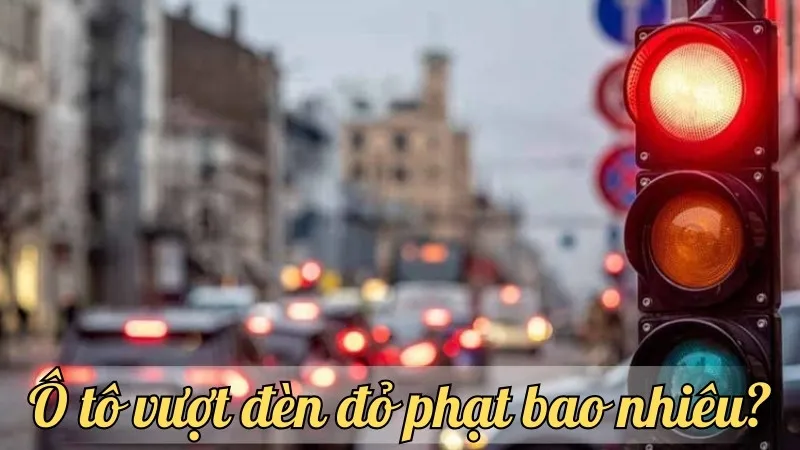 Ô tô vượt đèn đỏ phạt bao nhiêu? Quy định mới nhất năm nay