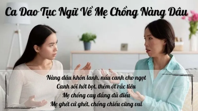 Những câu ca dao tục ngữ về mẹ chồng nàng dâu hay nhất