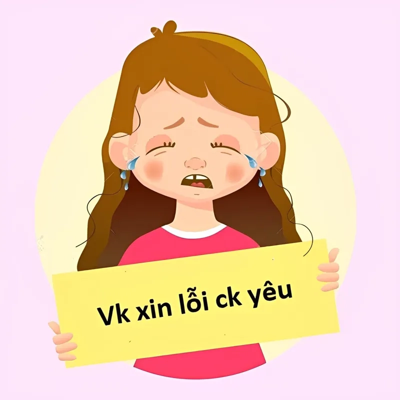 Meme mèo với hành động xin lỗi cực kỳ dễ thương và hài hước.