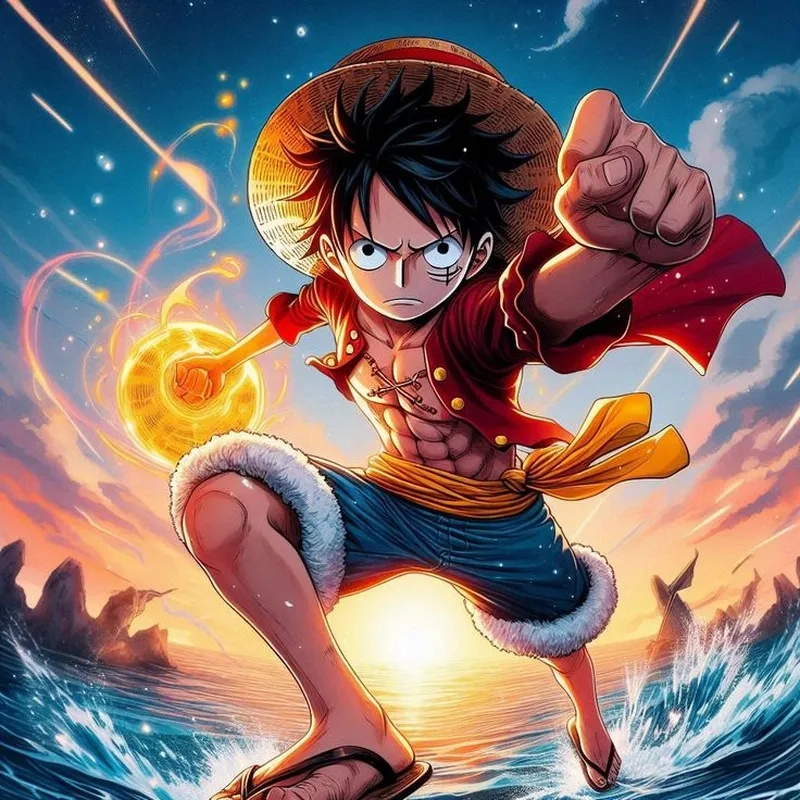 Bộ sưu tập ảnh Luffy ngầu trong trạng thái gear 5 chất lượng cao.