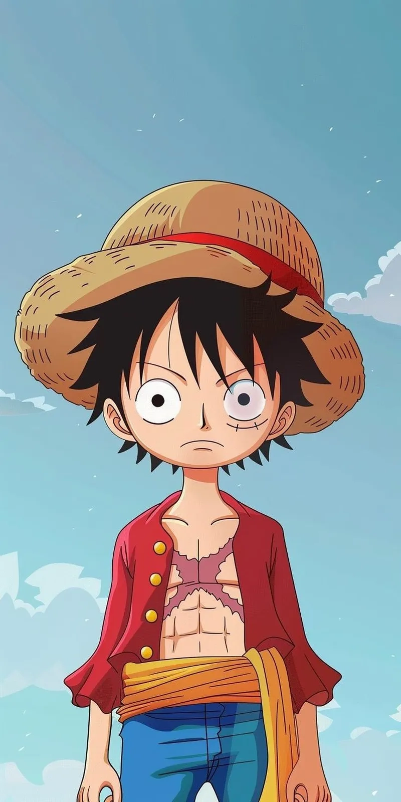 Khoảnh khắc cảm xúc của Luffy được thể hiện qua avatar buồn.