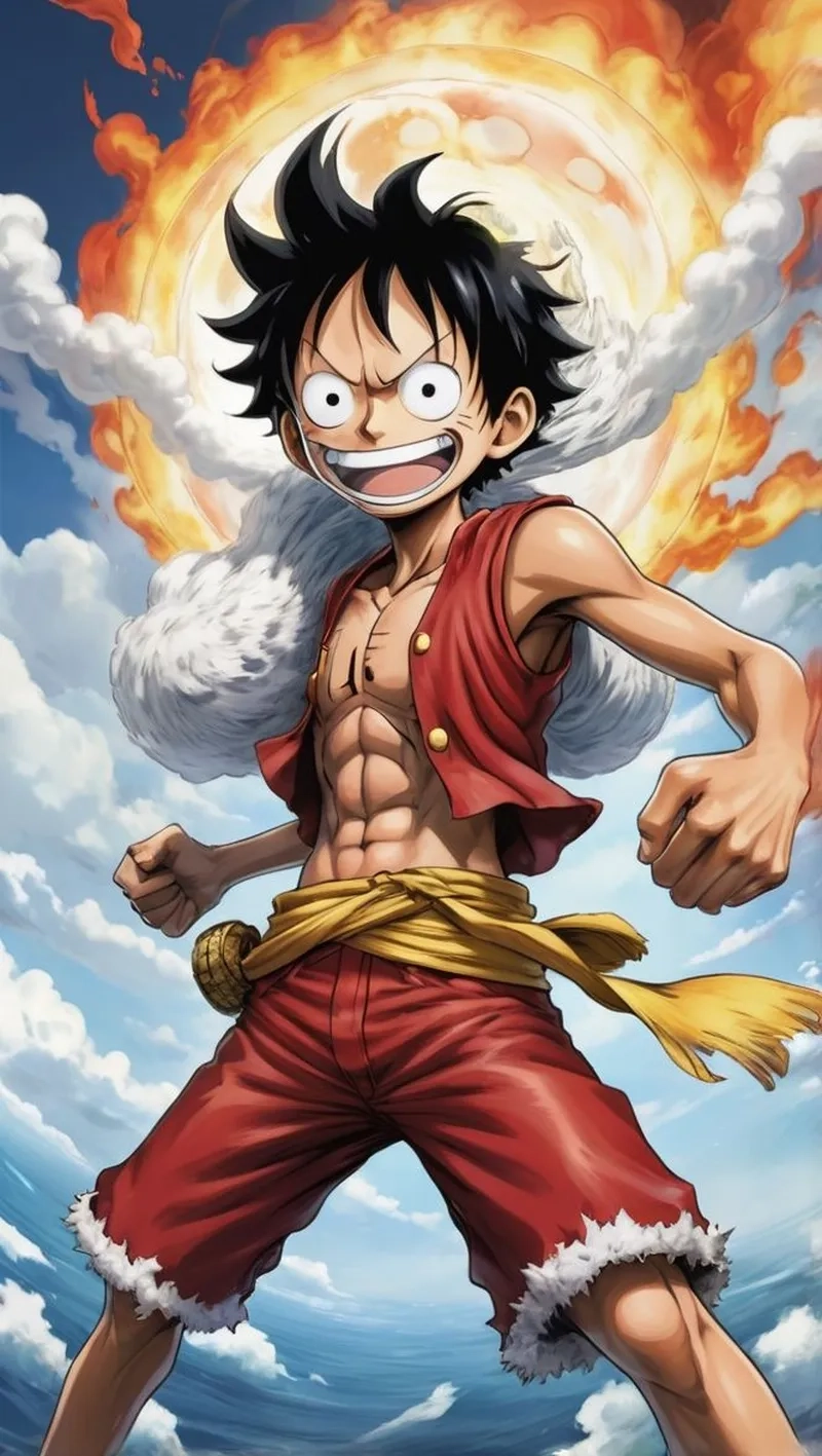 Avatar Luffy Gear 4 với sức mạnh đáng kinh ngạc và đẹp mắt.