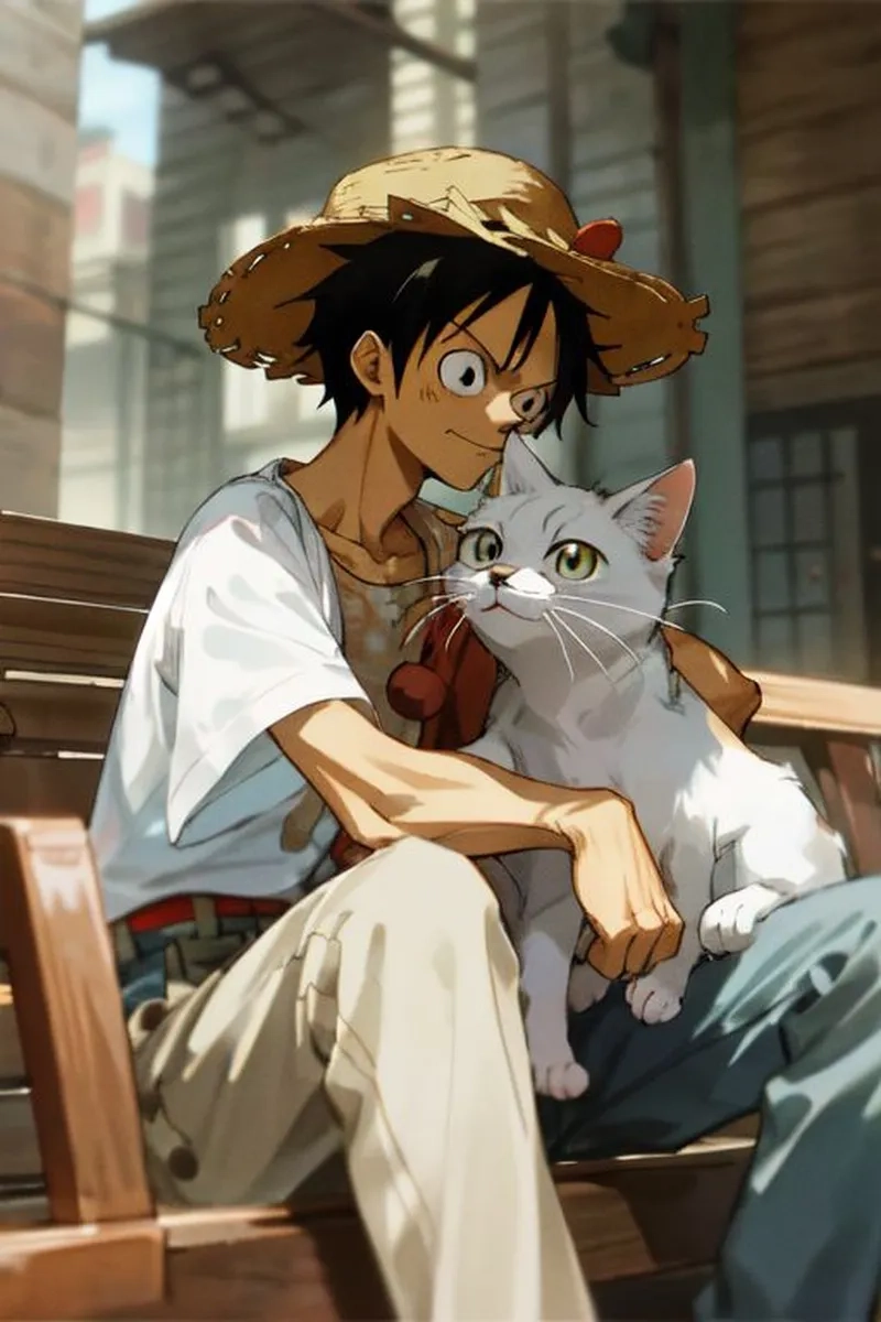 Làm đẹp điện thoại với hình nền avatar Luffy độc đáo.