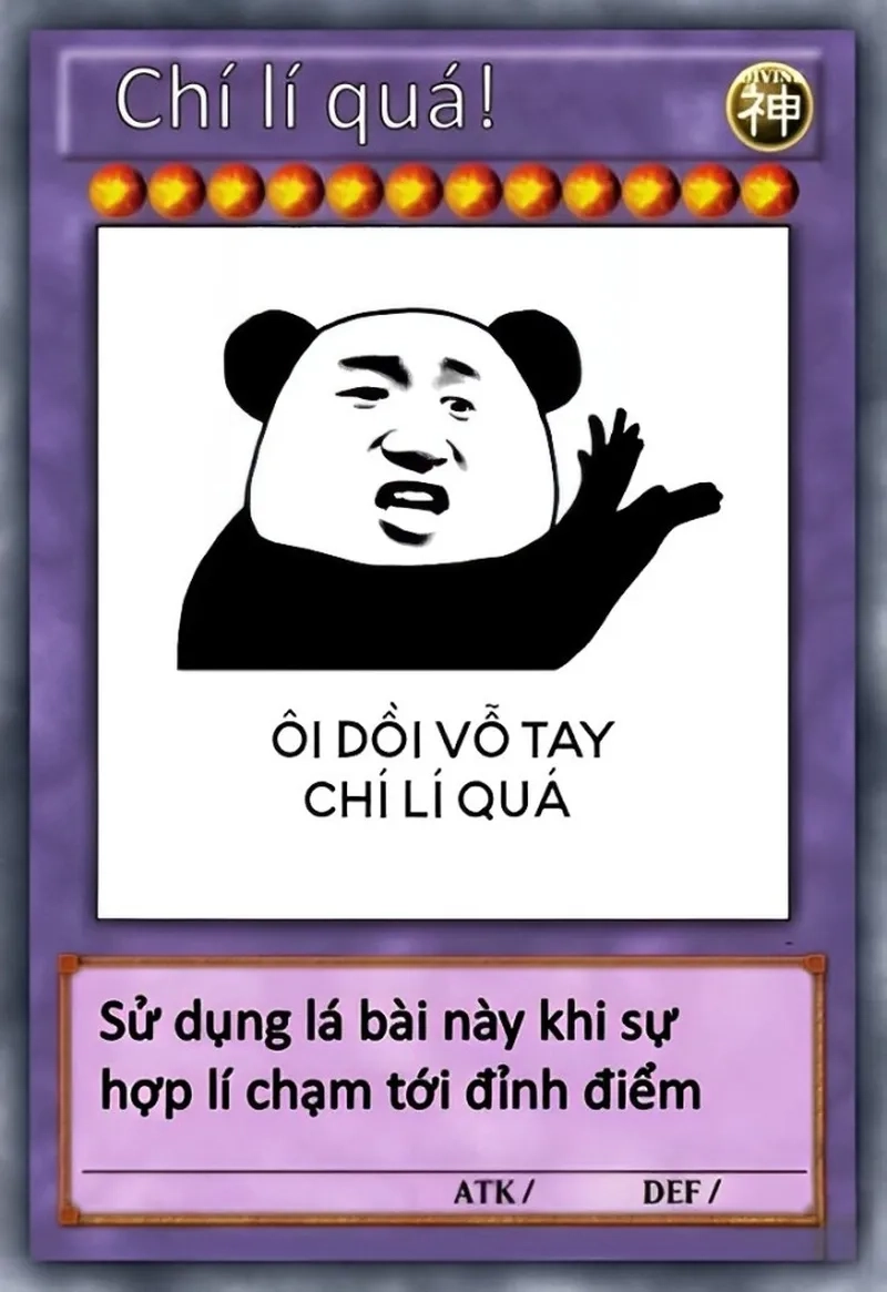 Ảnh meme bài yugioh với những tình huống cực kỳ hài hước, mang lại những giờ phút thư giãn cho người chơi.