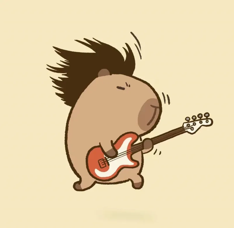 Capybara i love you meme thể hiện thông điệp yêu thương đầy dễ thương.