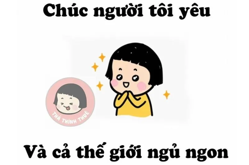 Chia sẻ ảnh meme mèo chúc ngủ ngon để làm người khác cảm thấy dễ chịu và ấm áp.