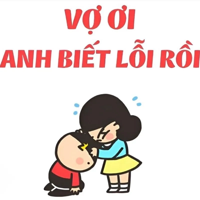 Xin lỗi không ngừng với meme “Xin lỗi đi” cực kỳ dễ thương.