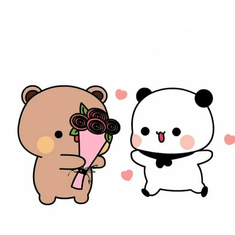 Meme ảnh tặng hoa cute là cách hoàn hảo để thể hiện tình cảm dễ thương.