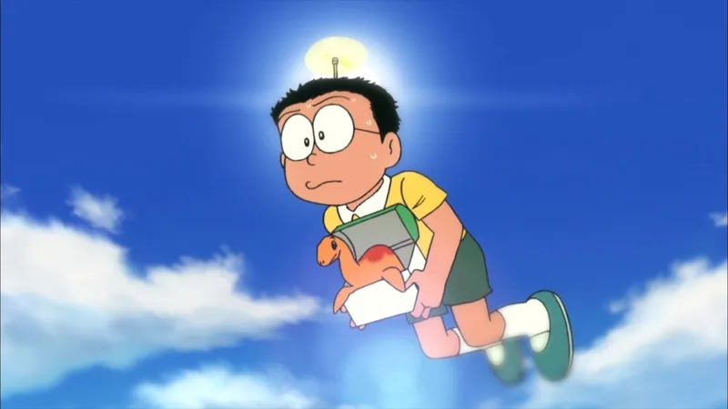 Hình nobita và shizuka cute, thể hiện tình bạn ngọt ngào và đáng yêu.