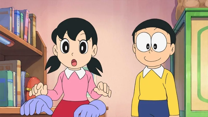 H ình doraemon và nobita ngầu, cặp đôi mạnh mẽ và cá tính trong thế giới hoạt hình.