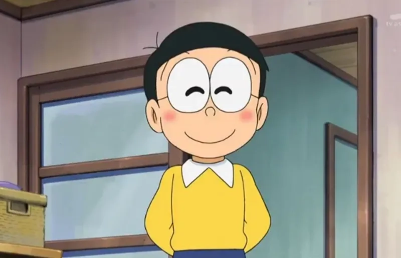 Hình xăm nobita và xuka, thể hiện tình yêu với nhân vật yêu thích.