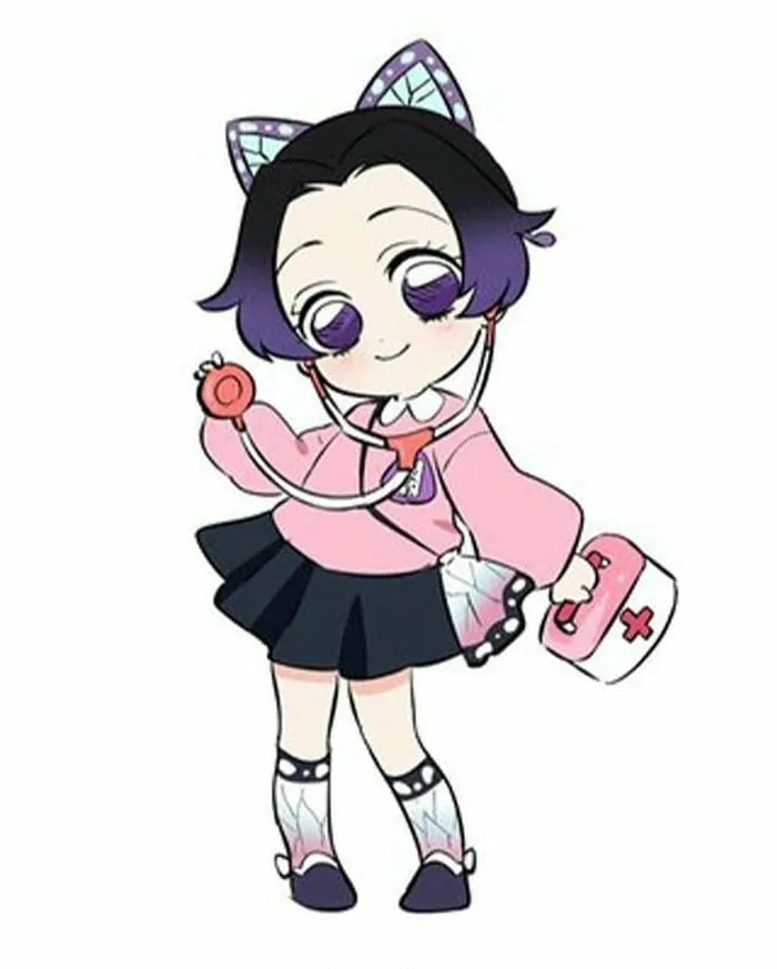 Khám phá anime chibi cute Shinobu chibi với nét vẽ tinh tế