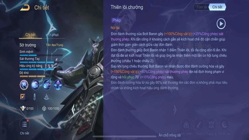 Những Lưu Ý Khi Chơi Bolt Baron Đi Top