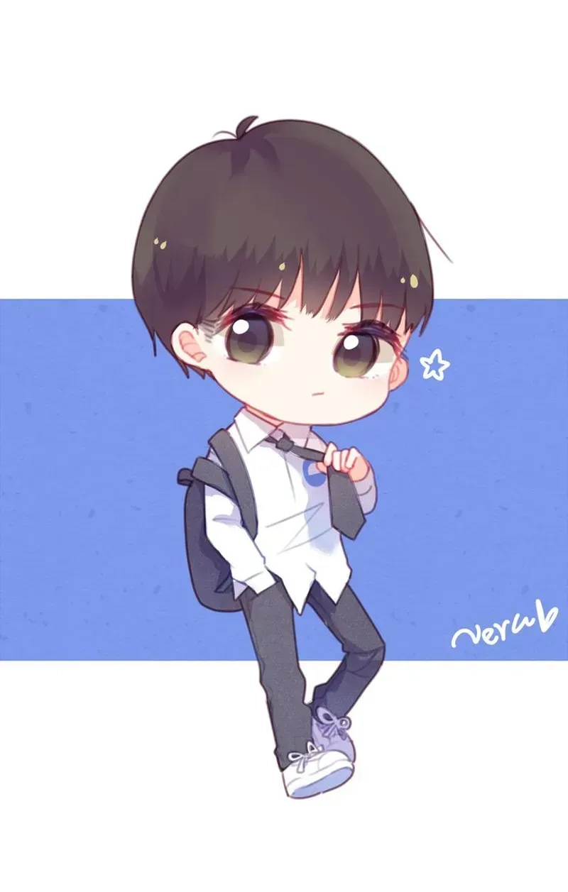 Hình ảnh anime cute chibi nam mang phong cách dễ thương và nổi bật