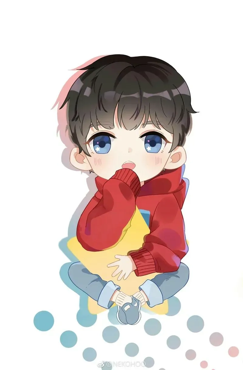 Ảnh nam chibi cute dễ thương phù hợp làm hình nền hoặc avatar