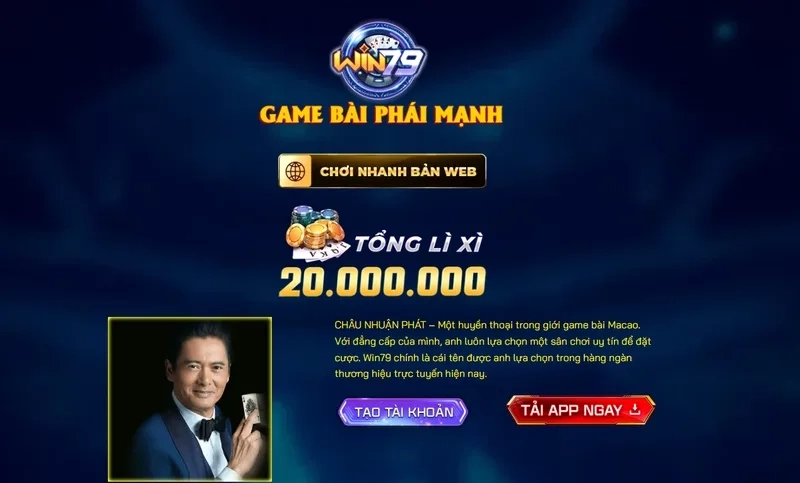  Ưu đãi nạp đầu hấp dẫn khi tải Win79, tăng vốn gấp đôi cho người chơi mới.