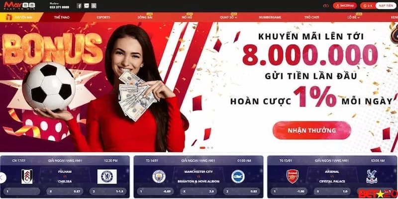 Các sảnh cá cược May88 nổi bật