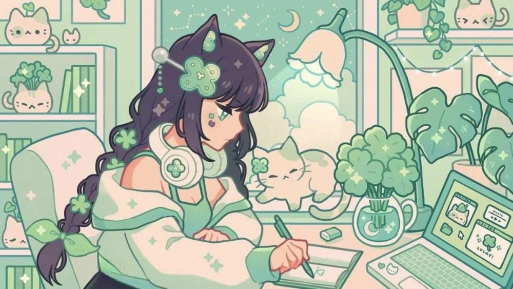 Ảnh avatar cute chibi đầy màu sắc tươi sáng