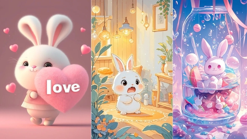 Ảnh thỏ cute chibi là gì khiến giới trẻ phát cuồng