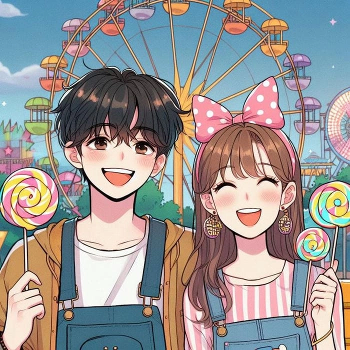 Avatar cute chibi đôi là lựa chọn tuyệt vời để khoe tình cảm online