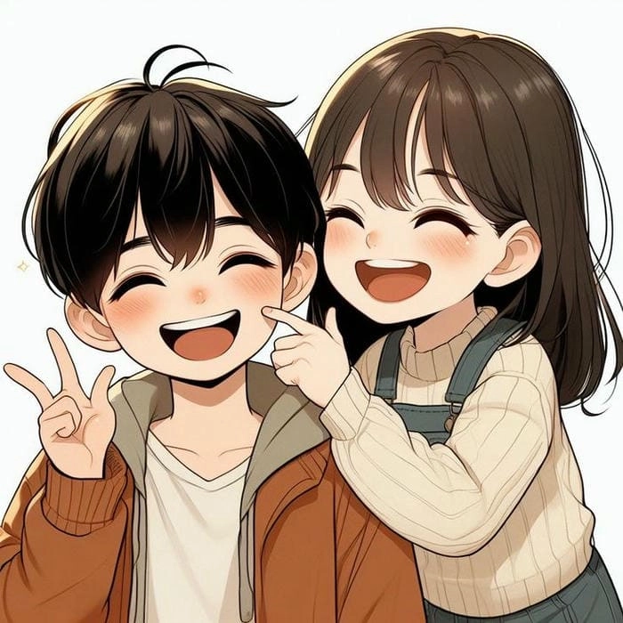 Avatar cặp đôi hình cute chibi cho những khoảnh khắc đáng nhớ cùng nhau