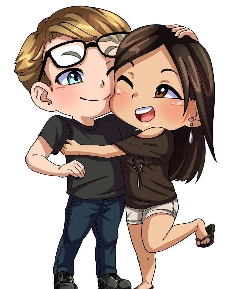 Avatar đôi cute anime chibi rất được yêu thích trên nền tảng tìm kiếm