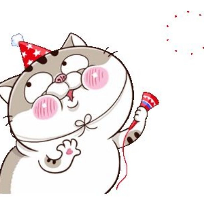 Avatar cute mèo chibi mập đôi tăng gấp đôi độ đáng yêu