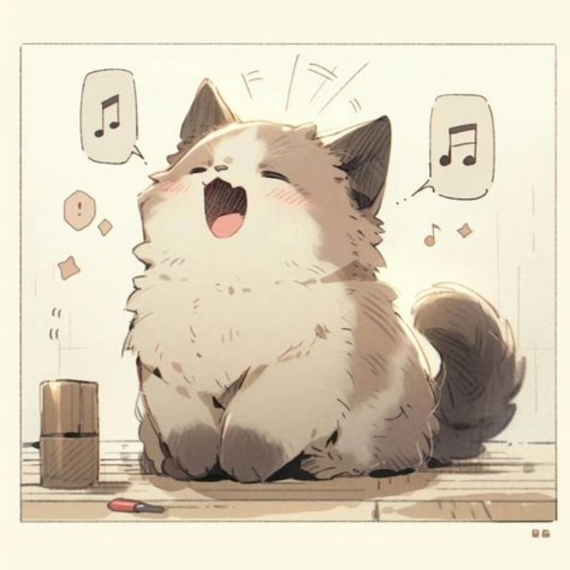 Avatar chibi mèo cute nổi bật giữa rừng ảnh đại diện
