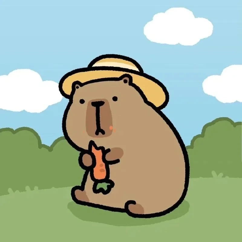 Sưu tầm ảnh chibi capybara độc đáo