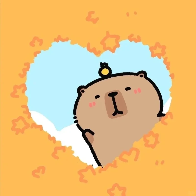 Tải ngay hình nền điện thoại capybara chibi
