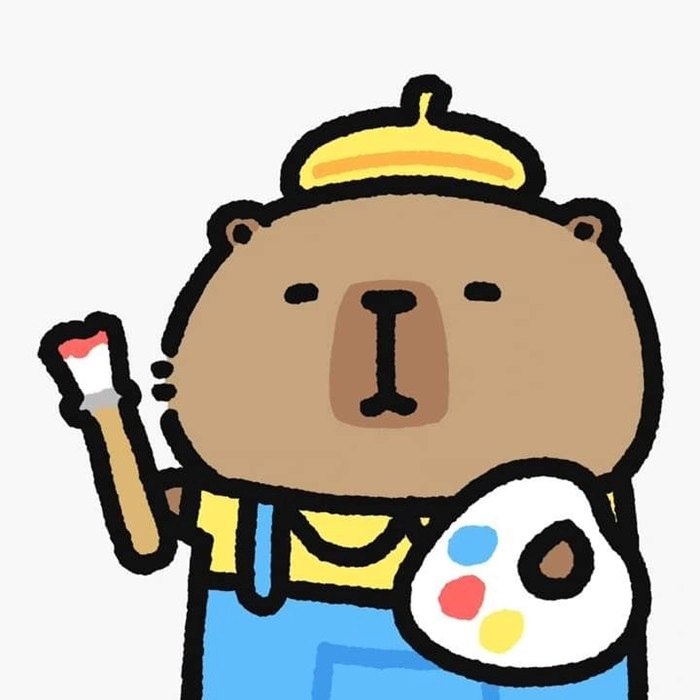Khám phá biểu cảm capybara chibi vô tri