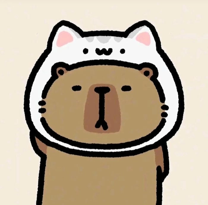 Trang trí hình nền máy tính capybara chibi