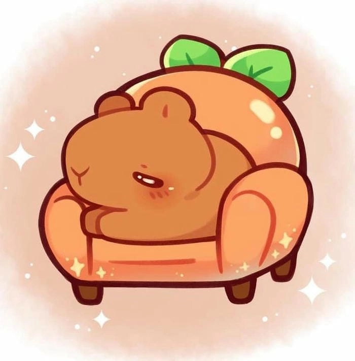 Đừng bỏ lỡ hình capybara cute chibi