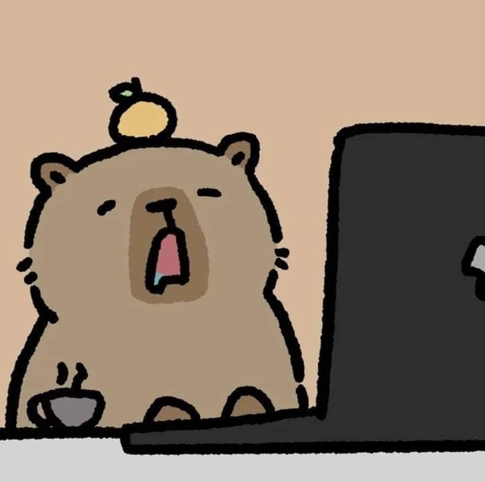 Bộ đôi avatar avatar capybara chibi cute đẹp mắt