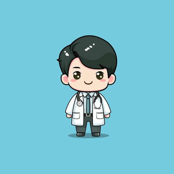 Hoạt hình bác sĩ phong cách dễ thương