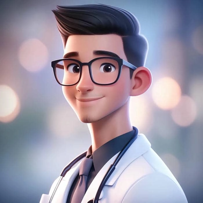 Hình vẽ chibi bác sĩ đáng yêu hết nấc