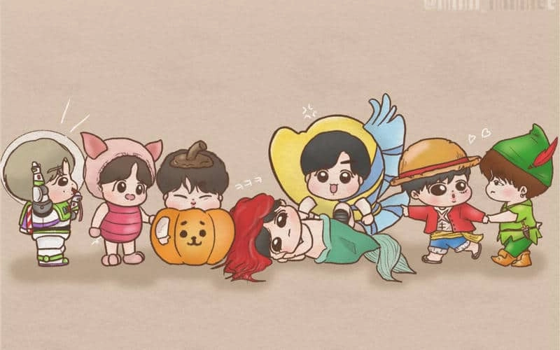 Bộ sưu tập bts chibi cute bt21 xịn