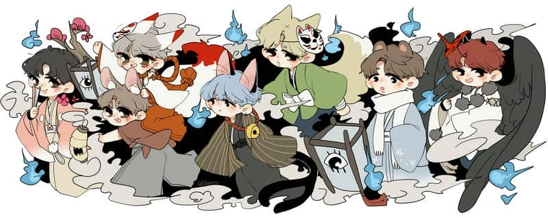 Tải ngay bộ bts chibi hd chất lượng