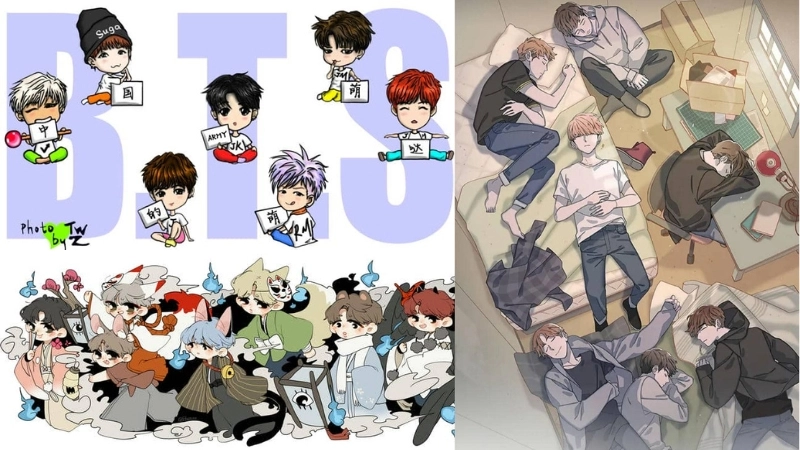Ảnh chibi BTS là gì khiến fan phát cuồng