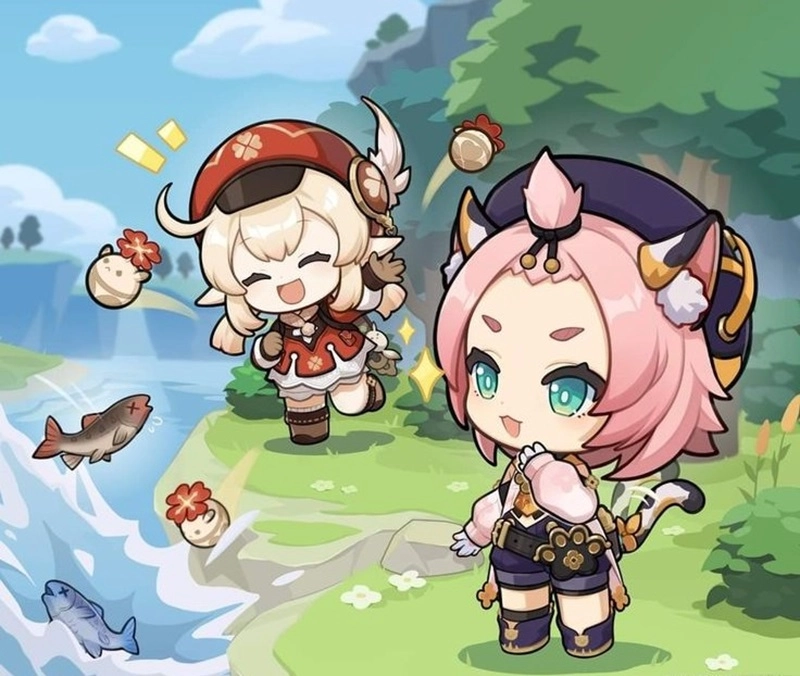 Góc nhìn thú vị với chibi genshin impact