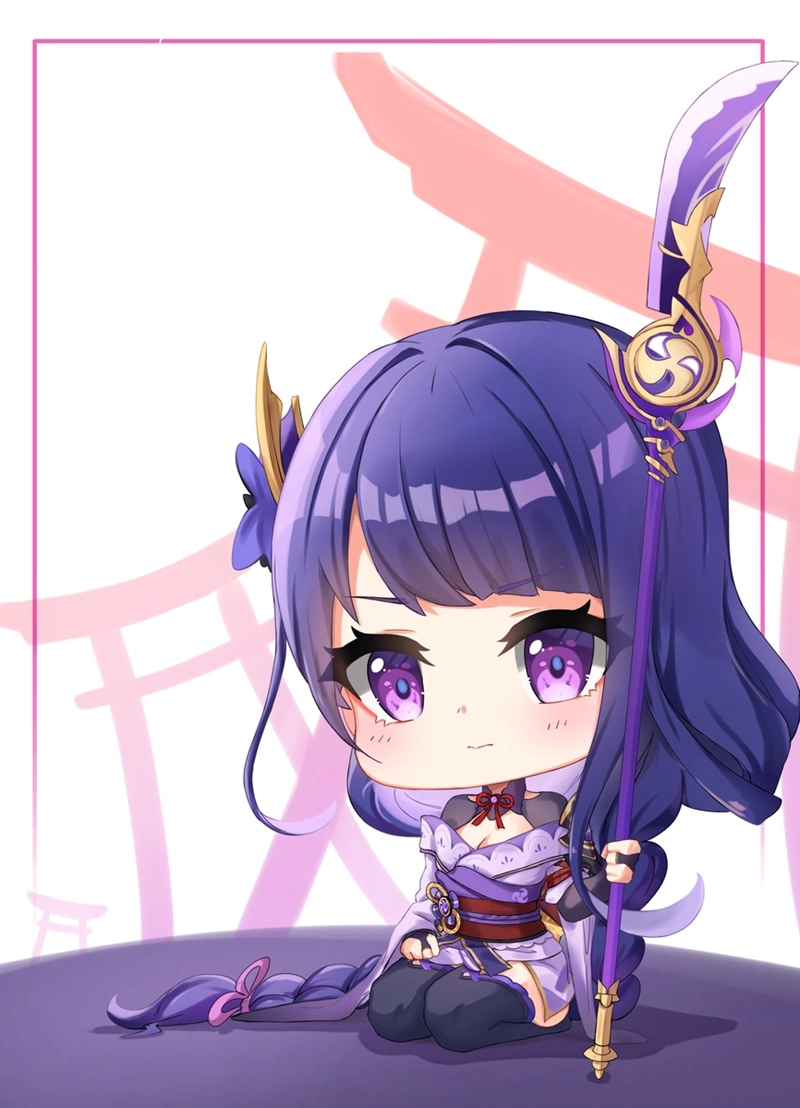 Aether đáng yêu trong style chibi genshin impact