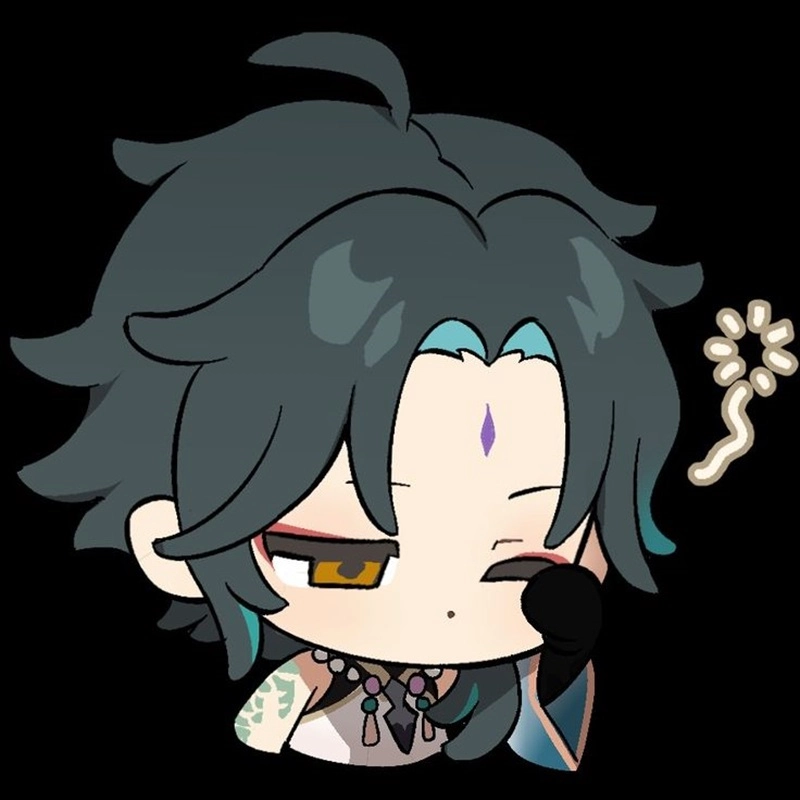 Sticker cá tính từ bộ chibi genshin impact