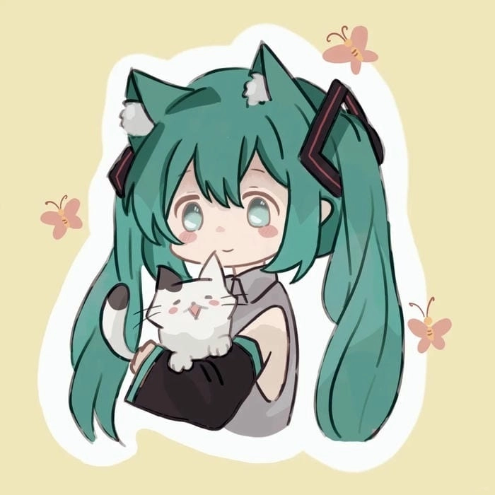 Ngắm nhìn nét vẽ chibi miku hatsune siêu dễ thương
