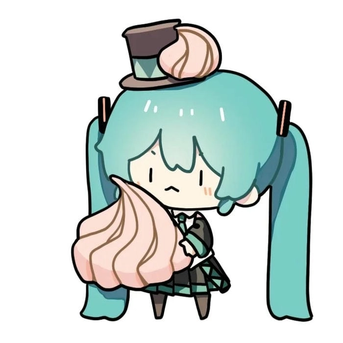 Bộ ảnh hatsune miku chibi đầy sắc màu
