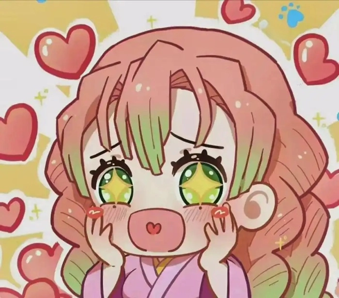 Tình bạn tỏa sáng trong chibi mitsuri and shinobu