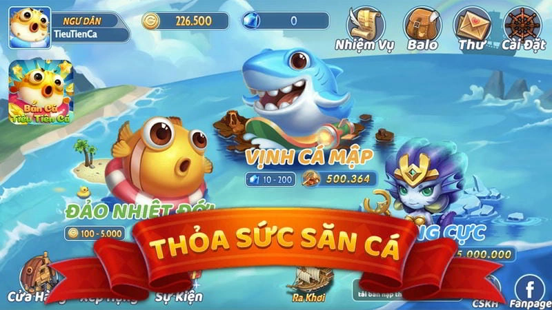  Các phần thưởng hấp dẫn trong bắn cá Bet168vn 