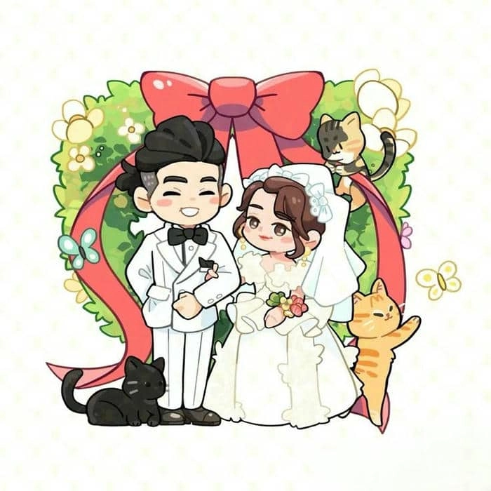 Khám phá chú rể cô dâu búp bê đáng yêu