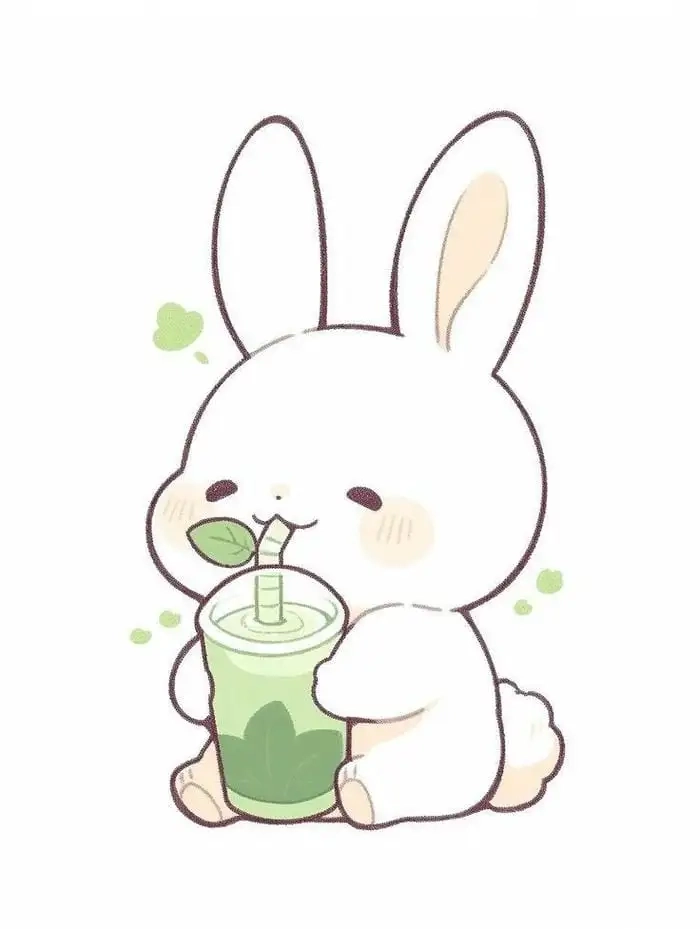 Chibi cute thỏ cute dễ thương thỏ cute hình chibi làm tan chảy trái tim