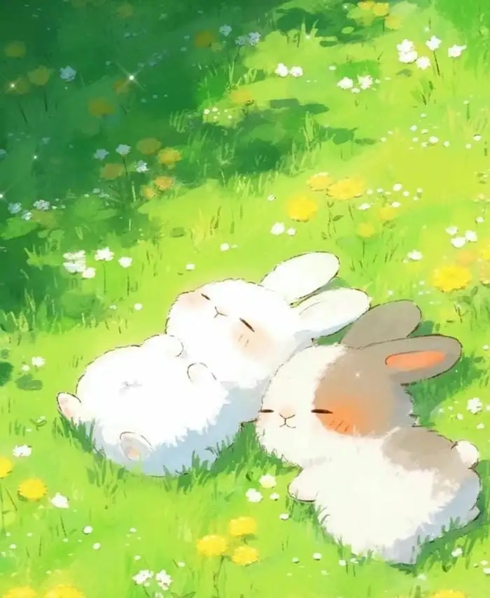 Hình cute chibi thỏ đang gây bão trên mạng