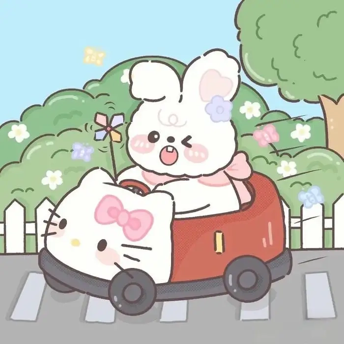 Hình thỏ con cute cực dễ thương nhìn là thích